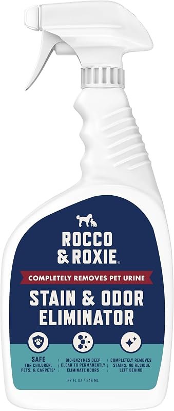Rocco & Roxie Enzyme Stain & Odor Eliminator, 32 Fl Oz — enzyme odor eliminator for odor eliminator spray under 30