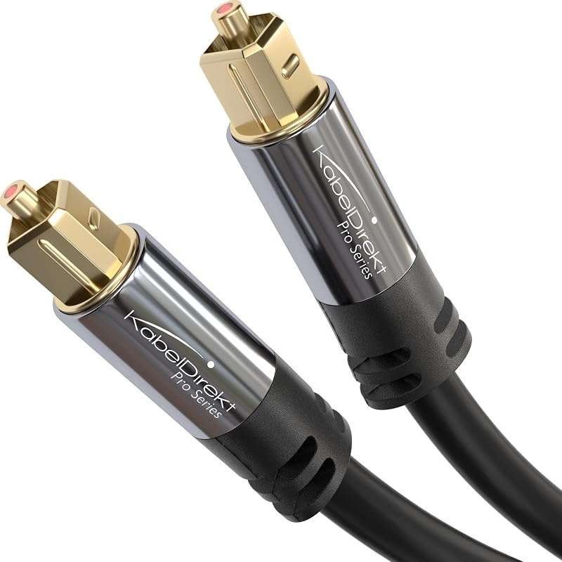 KabelDirekt TOSLINK — optical cable for best soundbar best rated