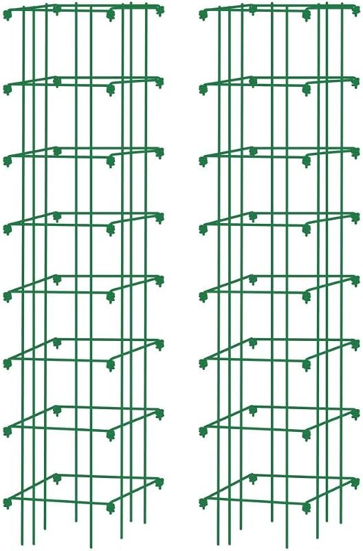 Gardener’s Supply Company Extra Tall Heavy-Guage Square Tomato Cages — heavy duty tomato cage no leak for heavy duty