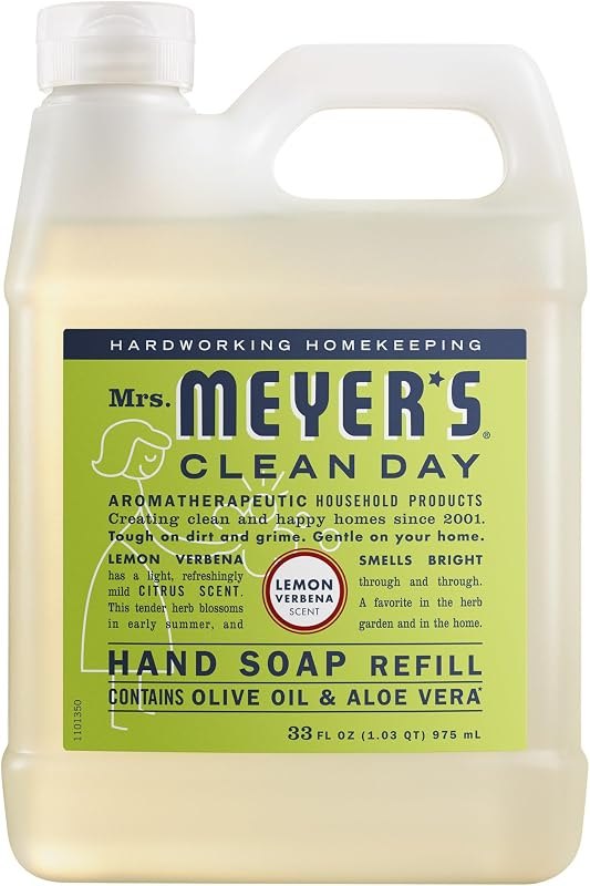 Mrs. Meyer's Clean Day, Hand Soap Refill, Lemon Verbena Scent, 33 Fl Oz — Best Products for your homestead ref for