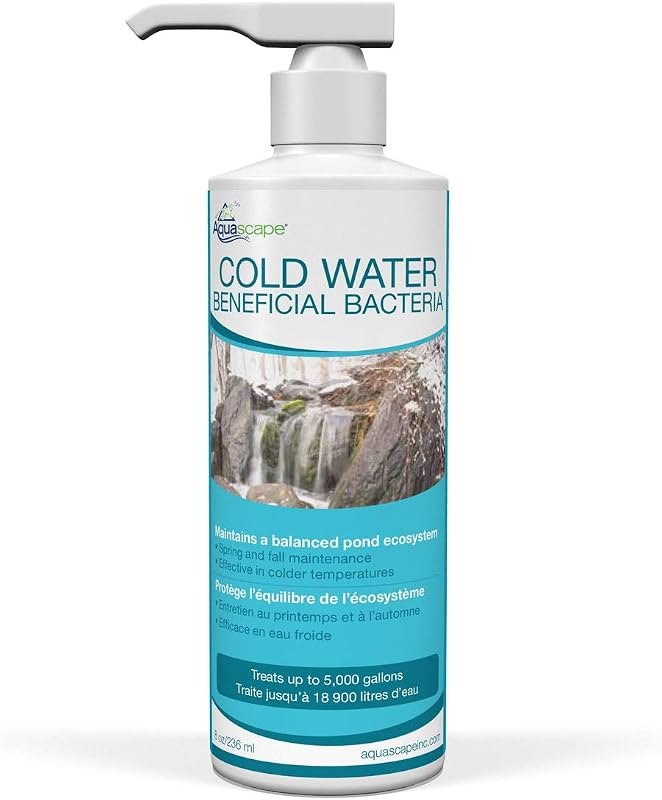 Aquascape Cold Water Beneficial Bacteria for Pond and Water Features 8 oz. / 236ml, 98892 — pond beneficial bacteria