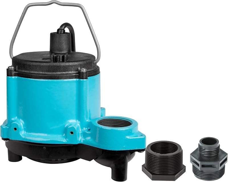 Little Giant 6-CIM-R 115V, 1/3 HP Manual Sump/Utility Pump, 10' Cord — sump pump backup replacement for sump pump