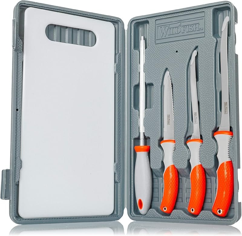 Wild Fish 6-peice Fish Fillet Set, Multipurpose Set Ideal for Cleaning Fish and Many Other Kitchen Tasks — filet knife