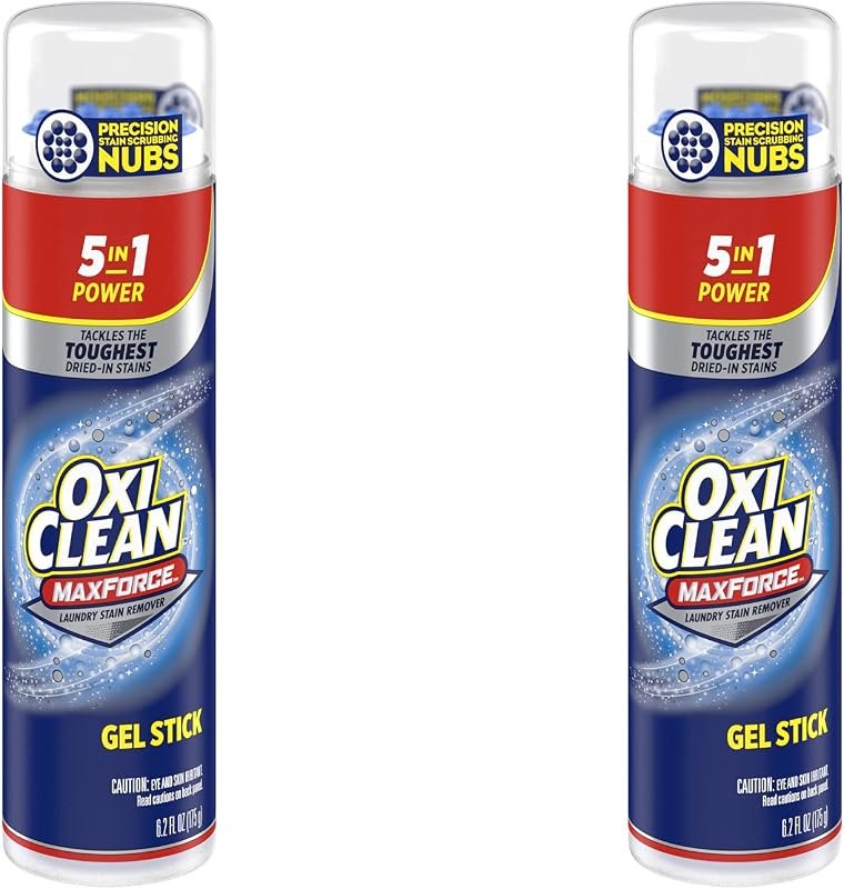 OxiClean Gel Sticks, 6.2 Ounce (Pack of 2) — stain remover stick replacement for stain remover stick under 30 budget
