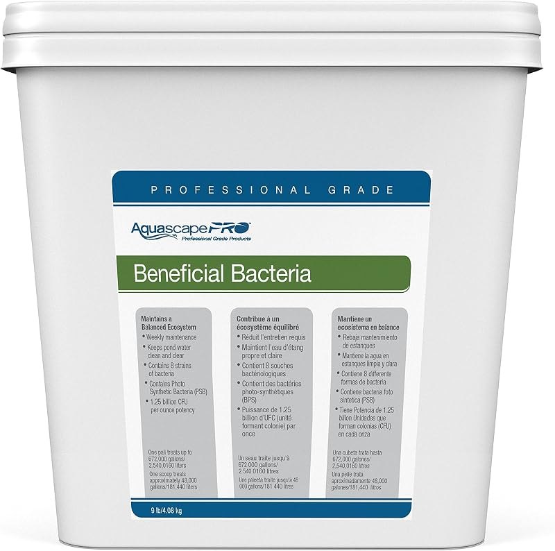 Aquascape Beneficial Bacteria Water Treatment for Ponds, Pro Contractor Grade, Dry, 1 Gallon/3.78 L — pond beneficial