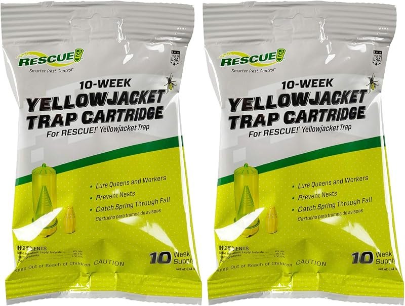 RESCUE! Yellowjacket Attractant Cartridge (10 Week Supply) — yellow jacket trap replacement for yellow jacket trap