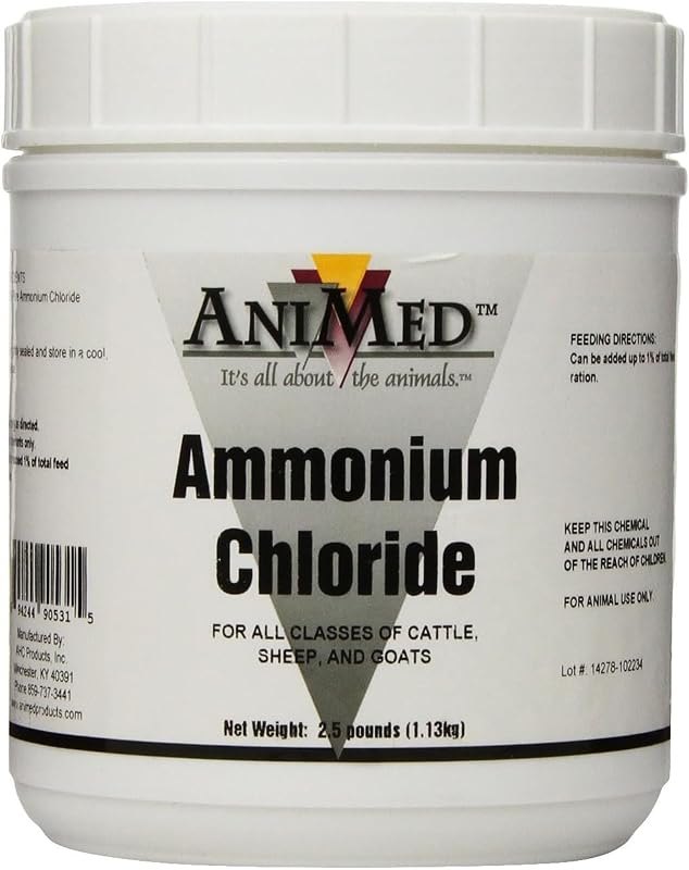 AniMed 99% Ammonium Chloride Powder for Goats, Cattle, Sheep, 2.5 lbs — goat mineral no leak for goat mineral under 30