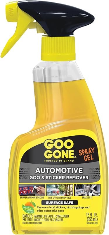 Goo Gone Automotive - Cleans Auto Interiors/ Bodies and Rims, Removes Bugs & Stickers - 12 Fl. Oz. — gasket remover