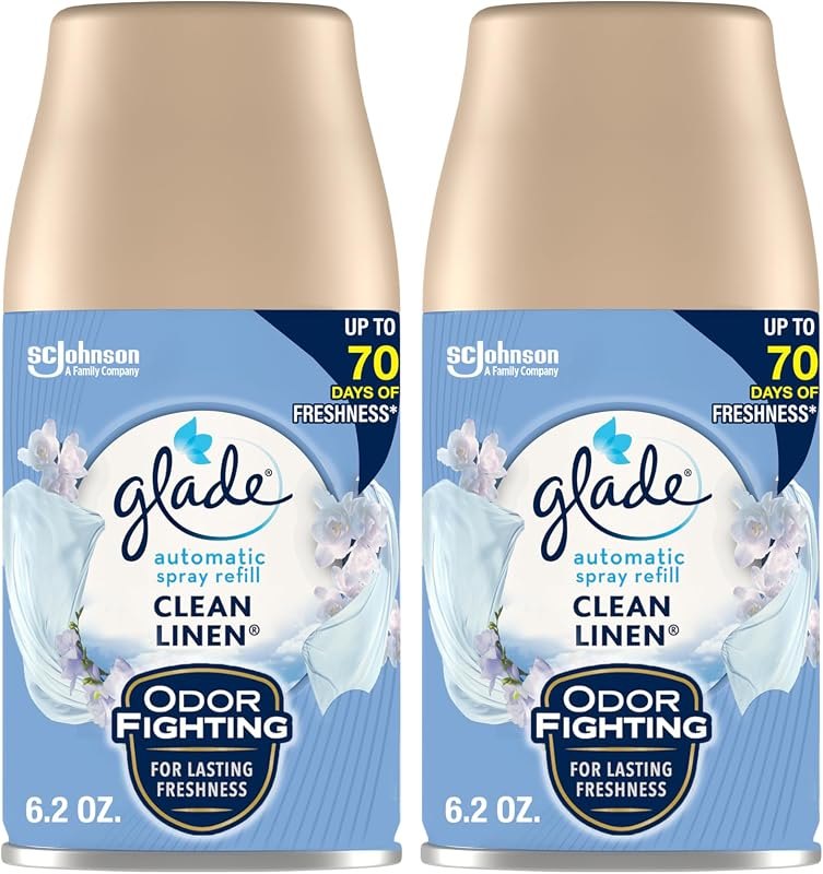 Glade Automatic Spray Air Freshener Refill, Clean Linen, 2 Count — Auto refill for best Auto