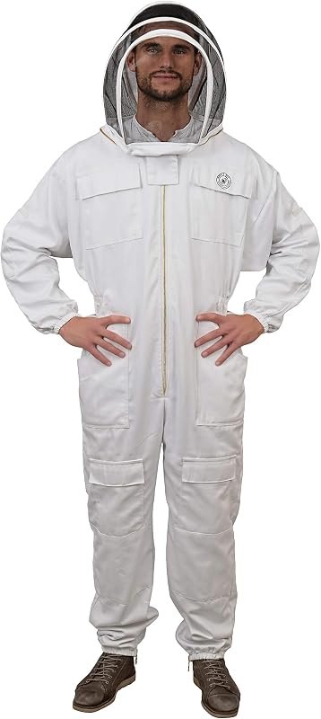 Humble Bee 411 Polycotton Beekeeping Suit with Fencing Veil — bee suit with veil for home for bee suit with veil