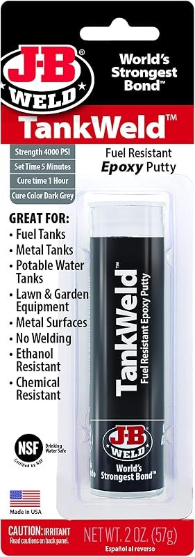 J-B Weld 8217 TankWeld Gas Tank Repair - 1 oz.,Dark Grey — Welding no leak for welding kit