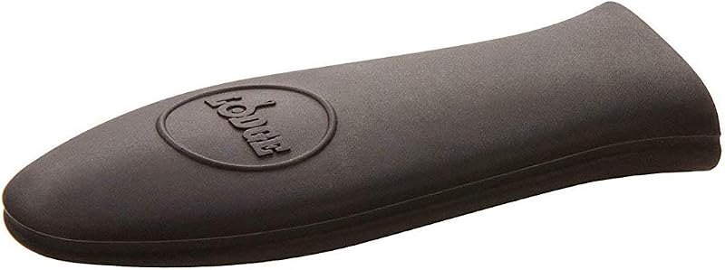 Lodge Silicone Mini Hot Handle Holder, Dishwasher Safe, Black — handle cover for best cast iron skillet travel compact
