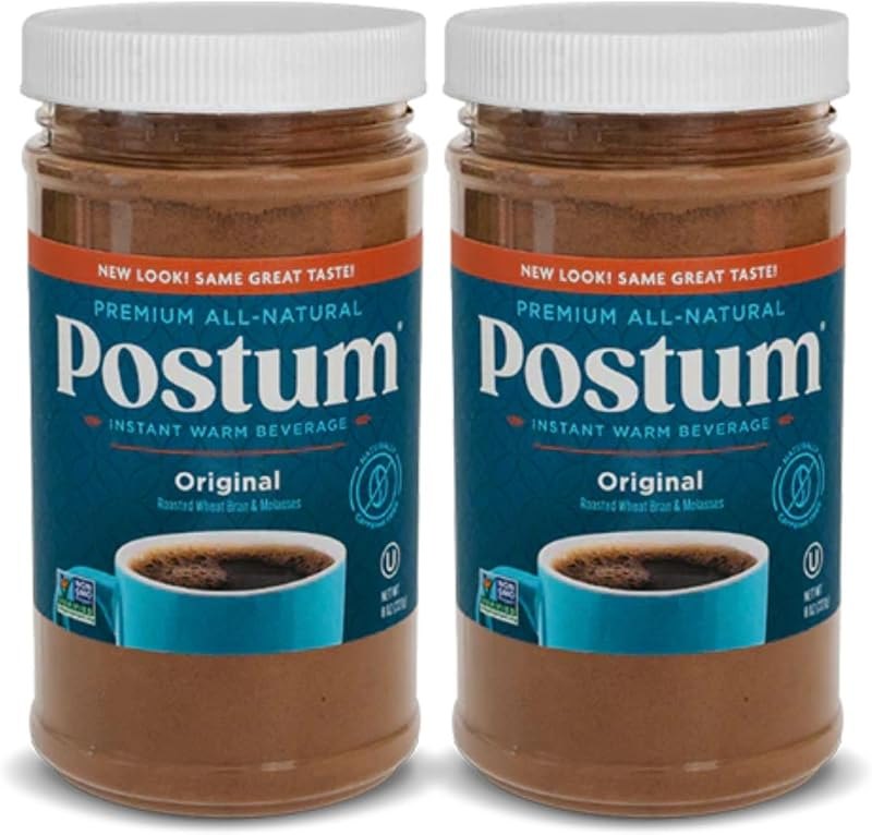 Postum Coffee Substitute Original, Caffeine Free, 2 x 8 oz