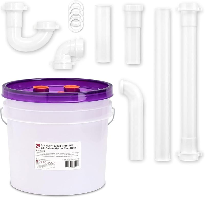 Practicon Gleco Trap 3.5 Gallon HV System, Clay & Plaster Sink Trap Kit — p trap kit amazon for p trap kit