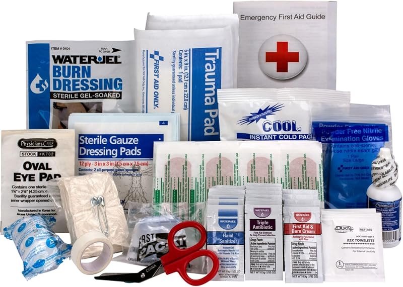First Aid Only 90583 25-Person Emergency First Aid Kit Refill Supplies for Business, Compatible with First Aid Only