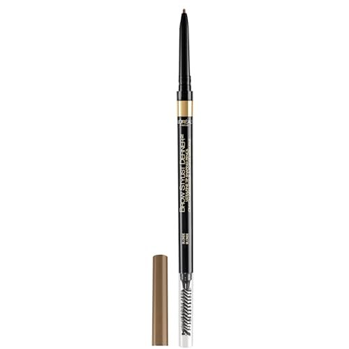 L'Oreal Paris Makeup Brow Stylist Definer Waterproof Eyebrow Pencil, Ultra-Fine Mechanical Pencil, Draws Tiny Brow