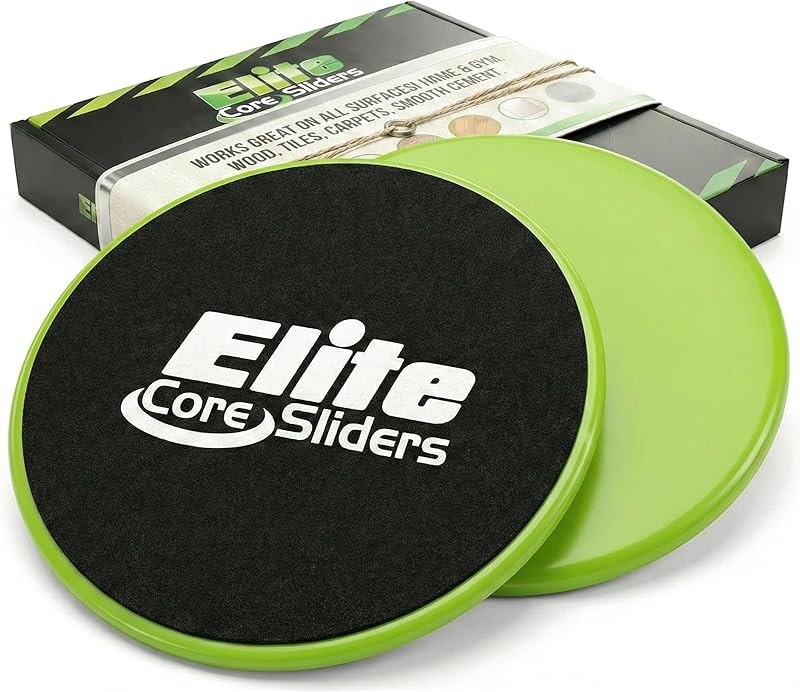 Elite Sportz Core Sliders for Working Out - Pack of 2 Compact, Dual Sided Gliding Discs for Full Body Workout on