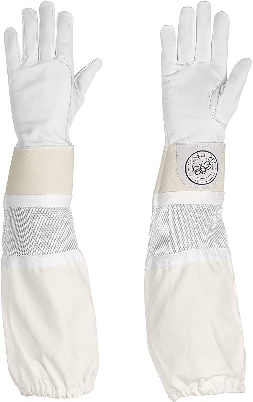Humble Bee 114 Goatskin Beekeeping Gloves with Reinforced & Ventilated Cuffs — goatskin bee gloves for bee suit with