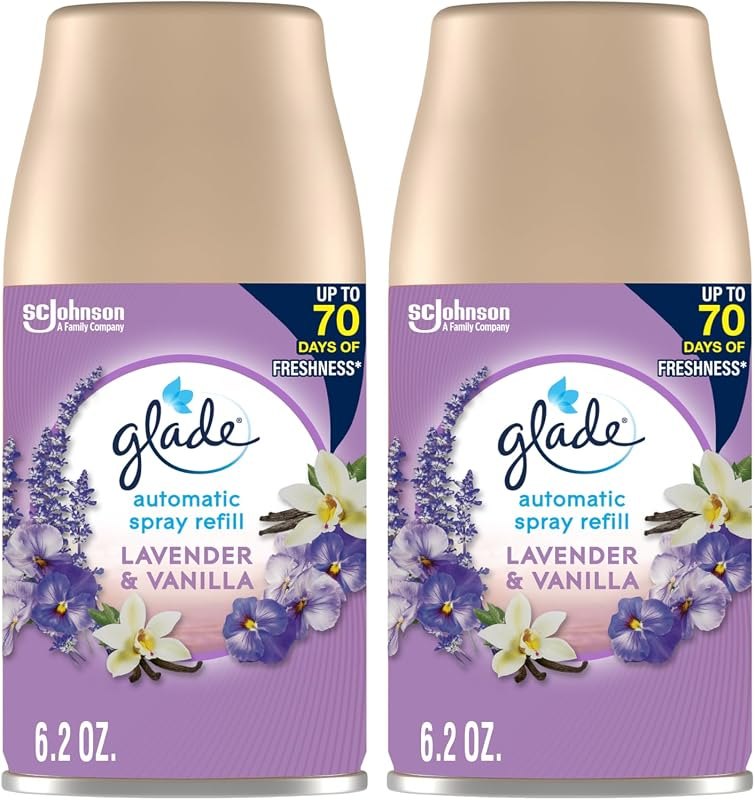 Glade Automatic Spray Air Freshener Refill, Lavender & Vanilla, 2 Count — Auto refill for best Auto
