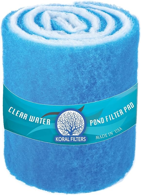 Premium Koi Pond Filter Media Roll - High-Efficiency Pond Filters for Outdoor Ponds, Reusable Fish Pond Filter
