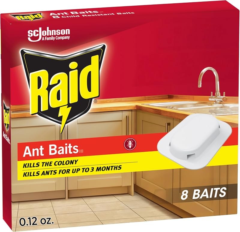 Raid Ant Killer Baits, Indoor Ant Control, Child Resistant, 8 Count — ant bait stations pack for ant bait stations