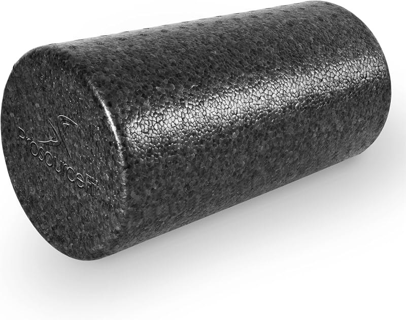 ProsourceFit High Density Foam Rollers 12 - inches long, Firm Full Body Athletic Massage Tool for Back Stretching