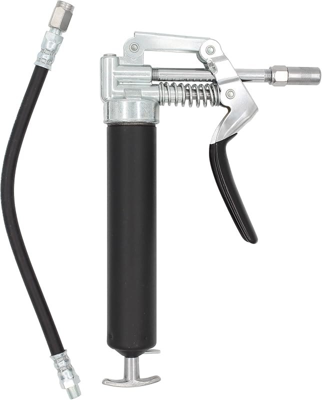 LubriMatic 30-800 Heavy Duty Mini Grease Gun w/ Pipe and Hose, Black/Silver — grease-gun-amazon for grease gun under