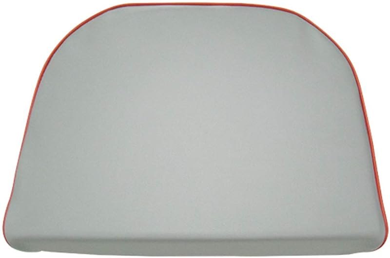 Seat Cushion - Vinyl Gray with Red Trim fits Massey Ferguson TE20 50 150 283 TEA20 65 178 1030 203 31 135 245 204 35