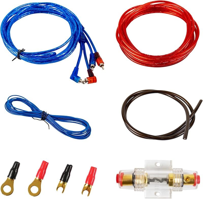 Muzata 10GA Car Amplifier Wiring Kit M027 — Audio pack for audio kit