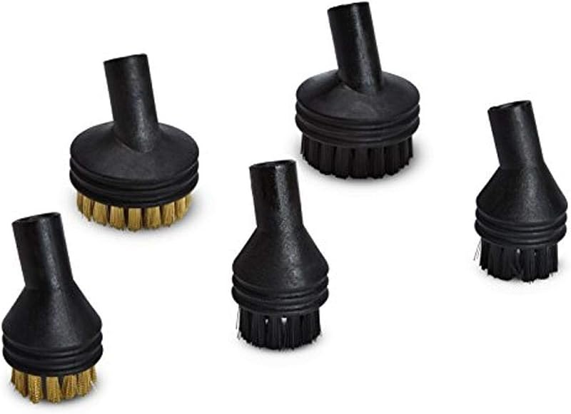 Wagner Spraytech Nylon and Brass Brush Pack for Canister Steamers — steam cleaner attachments for handheld steam cleaner