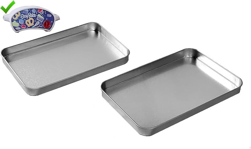 Premium Steel Baking Trays compatible with Easy Bake Ultimate Oven — Baking replacement for best Baking