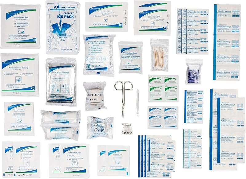 First Aid Kit Refill - 100 Piece - Extra Replacement Supplies for First Aid Kits, Loose Packed Restock Supply Pack —