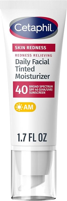 Cetaphil Redness Relieving Tinted Moisturizer, SPF 40, 1.7oz — Makeup and SPF that will not break y for makeup spf