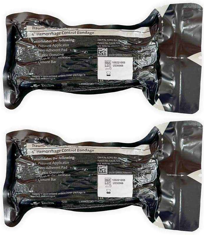 6" Israeli Emergency Bandage 2 Pack — israeli bandage for first aid kit refill under 30 budget