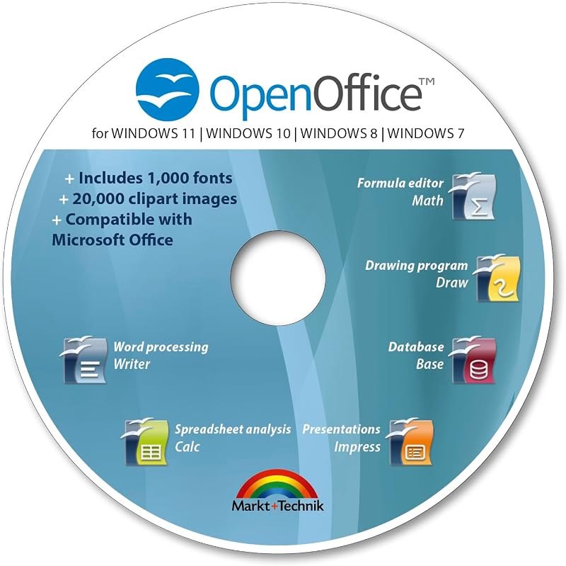 Office Suite 2026 Edition CD DVD 100% compatible with Microsoft® Word® and Excel® for Windows 11-10-8-7-Vista-XP —