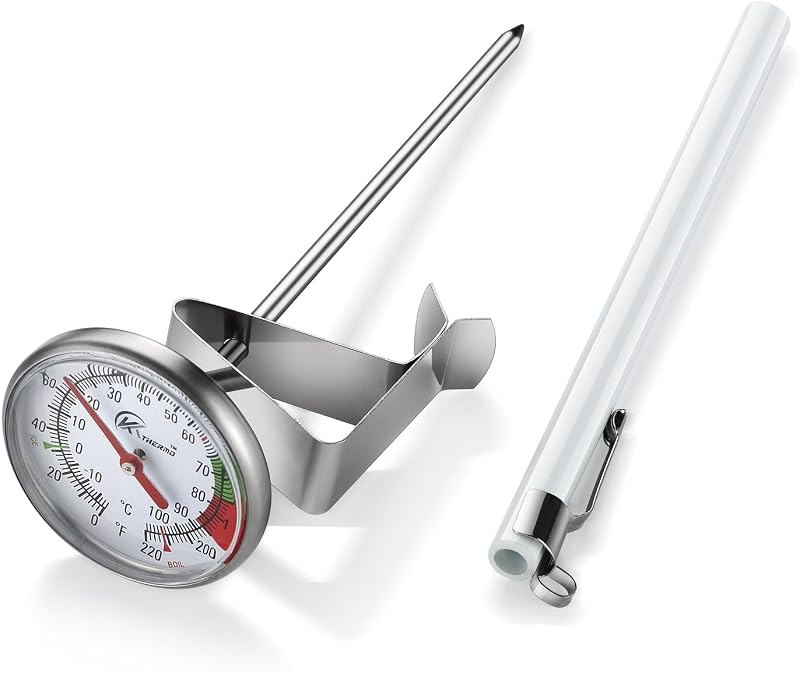 KT THERMO Instand Read 2-Inch Dial Thermometer,Best for The Coffee Drinks,Chocolate Milk Foam — thermometer for best