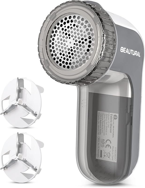 BEAUTURAL Fabric Shaver and Lint Remover, Portable Sweater Defuzzer