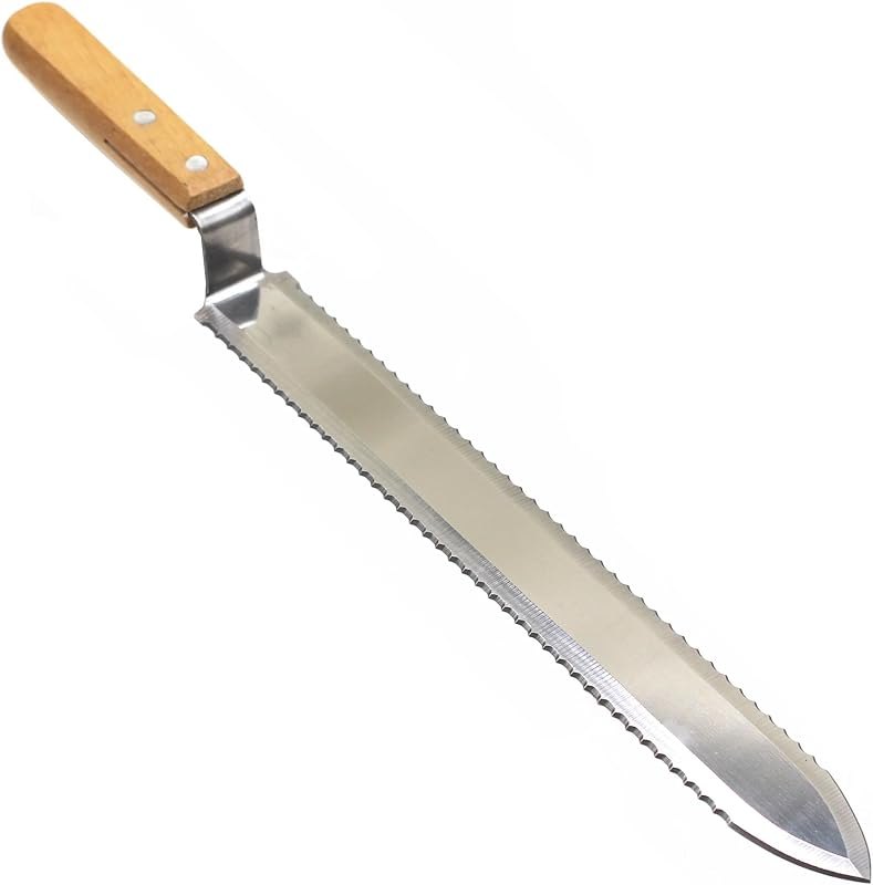 WEICHUAN Stainless Steel Serrated Uncapping Knife Beekeeping Tool — hive tool no leak for hive tool durable heavy duty
