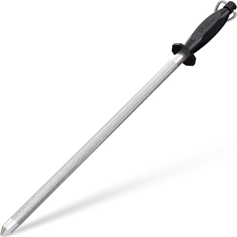 Utopia Kitchen Knife Sharpener Rod 12 Inch Honing Rod for Sharpening — honing for best chef knife under 40