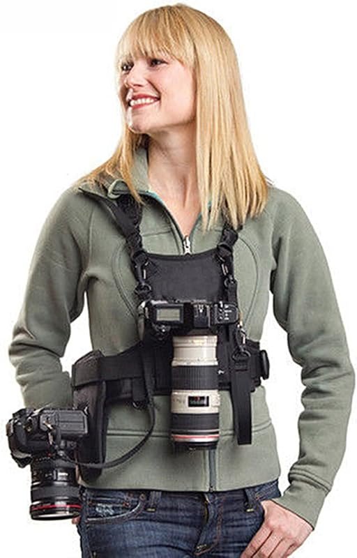 Nicama Camera Harness Carrier Chest Vest for 2 Cameras Canon Nikon Sony — Cameras and the accessories that mak for