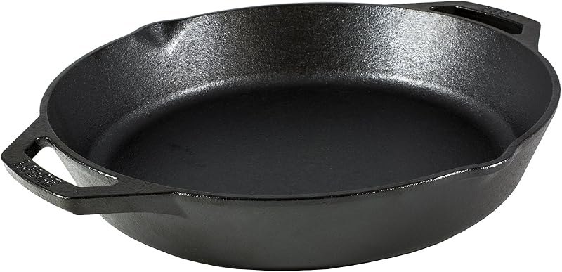 Pre-Seasoned Cast Iron Dual Handle Pan, PFAS-Free, 10.25 Inches — Lodge 10 for best cast iron skillet best rated