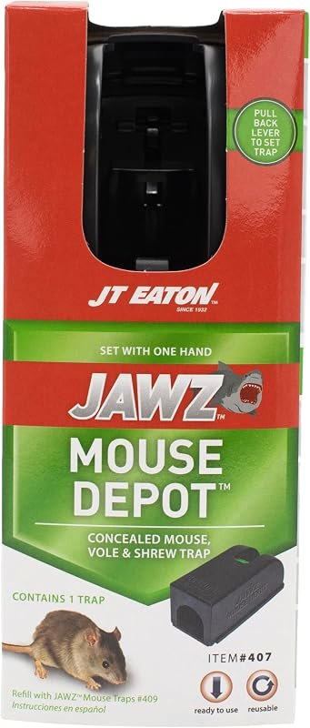 JT Eaton Jawz 407 Depot Covered Mouse Traps — no see mouse trap no leak for no see mouse trap under 30 budget