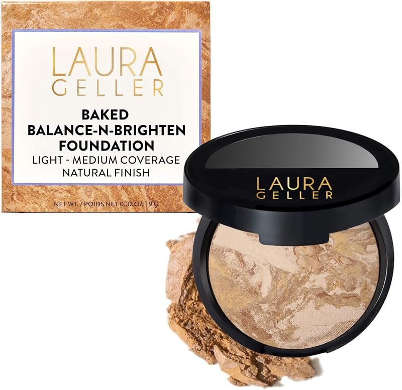 LAURA GELLER Baked Balance-n-Brighten Powder Foundation — best non comedogenic foundation for non comedogenic foundation