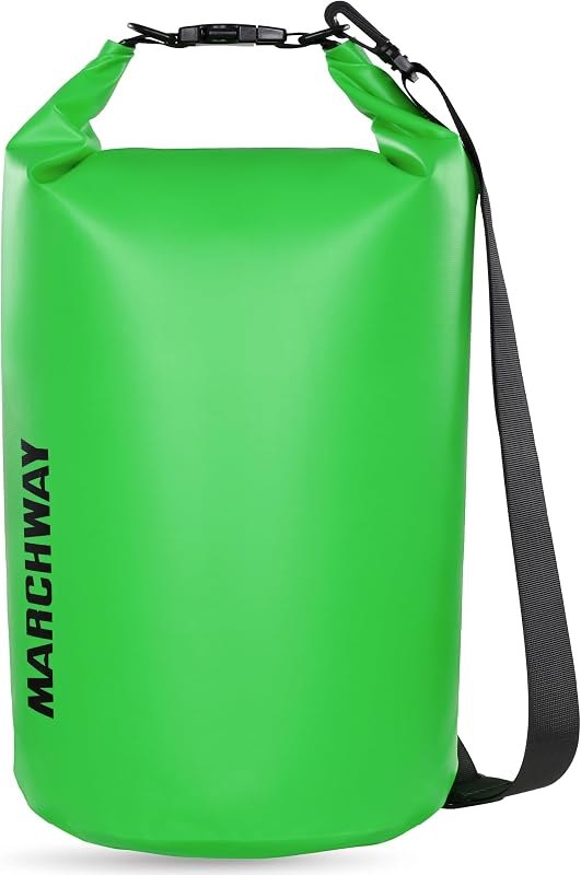MARCHWAY Floating Waterproof Dry Bag Backpack 5L/10L/20L/30L/40L, Roll Top Sack Keeps Gear Dry for Kayaking, Rafting