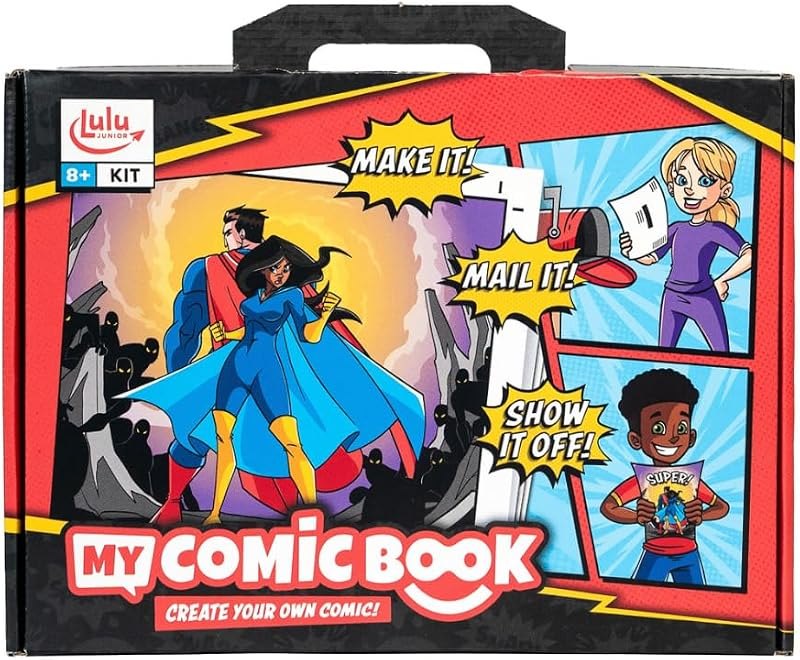 Lulu Jr. My Comic Book Making Kit, Multicolor, 6.75" x 10.25" — Books pack for books kit