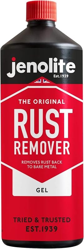 JENOLITE Rust Remover Gel, Fast Acting Formula, Industrial Strength 1x33.8oz — rust remover gel kit for rust remover