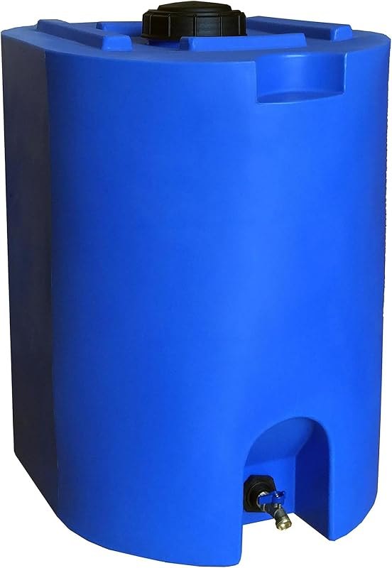 WaterPrepared 55 Gallon Unique Stackable Utility Water Tank, Blue — Best Products for your homestead and for products