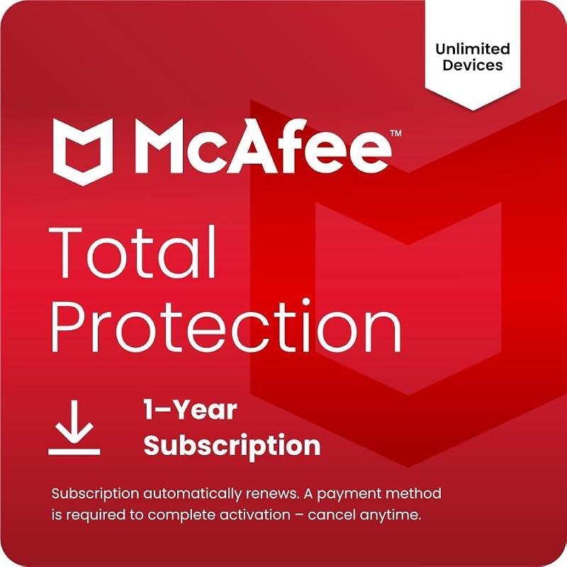 McAfee Total Protection 2026 Antivirus Software, 10+ Devices — Maintenance tools like antivirus sca for maintenance