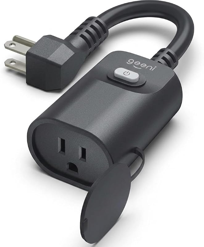 Geeni Indoor/Outdoor Smart Plug Weatherproof, 1 Socket — outdoor for best smart plug travel compact