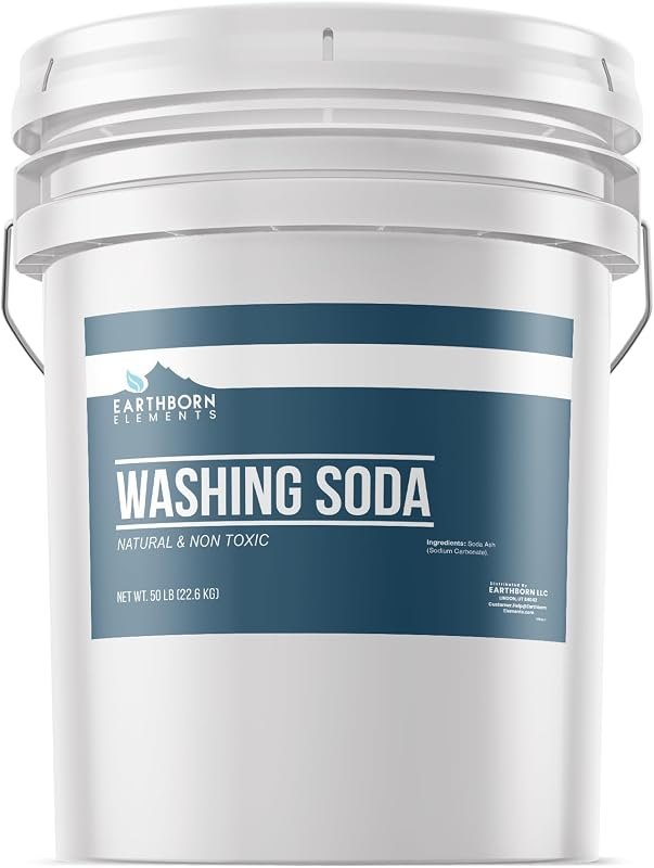 Earthborn Elements Washing Soda (5 Gallon), Soda Ash, Sodium Carbonate, Laundry Booster, Non-Toxic, Hypoallergenic —